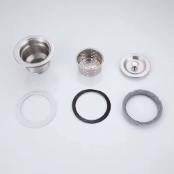 مجموعة تصريف مزدوجة لحوض المطبخ Double Sink Drain Kit