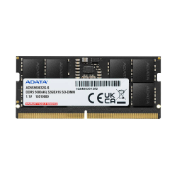 ذاكرة لابتوب ADATA DDR5 5600 MT/s 32 GB (1×32 GB) ADATA DDR5 5600 MT/s 32 GB (1×32 GB) CL46 SO-DIMM 262-Pins ECC Unbuffered Laptop Memory