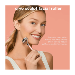 رول للوجه كريو سكالب من الستانلس ستيل Cryo Sculpt Facial Roller - Stainless Steel