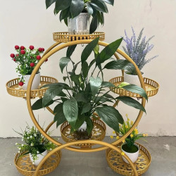 رف نباتات داخلية معدني ذهبي Plant Shelves