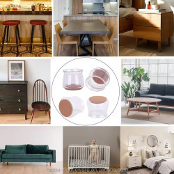 طقم 16 قطعة اغطية سيليكون شفاف لحماية ارجل الكراسي و الطاولات و الاثاث Chair Leg Floor Protectors