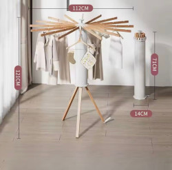 منشر ملابس خشبي قابل للطي Foldable Wooden Clothes Drying Rack