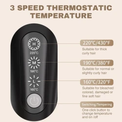 فرشاة الشعر اللاسلكية بتقنية الأيونات السالبة Cordless Hairbrush With Negative Ion Technology