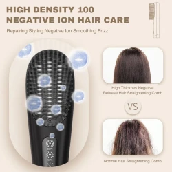 فرشاة الشعر اللاسلكية بتقنية الأيونات السالبة Cordless Hairbrush With Negative Ion Technology