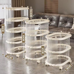 عربة ترولي 5 رفوف للتنظيم و التخزين او تقديم الضيافة قابلة للفصل Organizer Shelf 5 layers