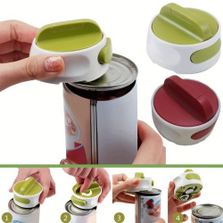 فتاحة علب عملية من الفولاذ القوي المقاوم للصدأ Durable Stainless Metal Automatic Can & Bottle Cap Opener