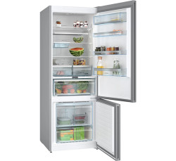 ثلاجة وفريزر قائم بذاته بنظام Total No Frost مع الفريزر في الأسفل سيريز 6 Serie 6 Free-standing fridge-freezer with freezer at bottom Total No Frost
