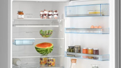 ثلاجة وفريزر قائم بذاته بنظام Total No Frost مع الفريزر في الأسفل سيريز 6 Serie 6 Free-standing fridge-freezer with freezer at bottom Total No Frost