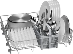 غسالة صحون قائمة بذاتها سيريز 4 – ستانلس ستيل مقاوم للبصمات Series 4 Free-Standing Dishwasher – Brushed Steel Anti-Fingerprint