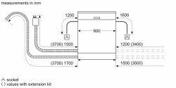 غسالة صحون قائمة بذاتها سيريز 6 Series 6 Free-Standing Dishwasher