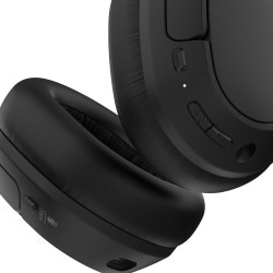 سماعات Belkin Isolate Noise Cancelling Over Ear مع خاصية التشغيل لمدة 60 ساعة - أسود Belkin Isolate Noise Cancelling Over-Ear 60h Playtime - Black