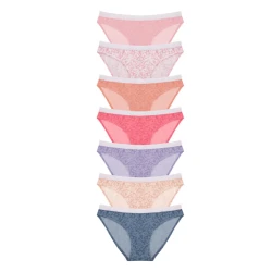 اندروير نسائي بكيني باك 7 قطع BIKINI-COTTON