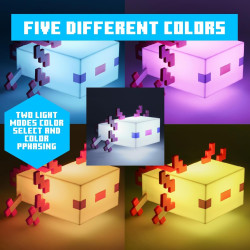 بالادون ماين كرافت أكسولوتل لايت Paladone Minecraft Axolotl Light