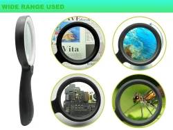 عدسة مكبرة محمولة بتكبير 10 أضعاف Portable magnifying glass with 10x magnification