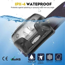 مصباح رأس خفيف الوزن ومقاوم للماء Lightweight and waterproof headlamp