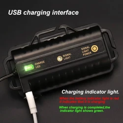 لايت رأس LED قابل للشحن مزود بـ 5 مصابيح ومقاوم للماء Rechargeable LED head light with 5 lights and waterproof