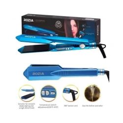 مكواة فرد الشعر السيراميكية روزيا – ألواح أيونية Rozia Ceramic Hair Straightener – Ionic Plates