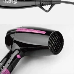 مجفف شعر للسفر 2000 واط بمقبض قابل للطي وتقنية الأيونات EHD+ 2000W Travel Hair Dryer with Foldable Handle and EHD+ Ionic Technology