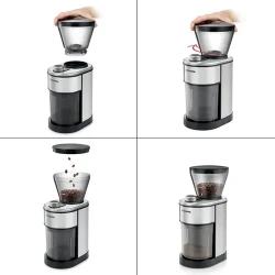 مطحنة قهوة كهربائية Electric Coffee Grinder with Adjustable Grinding Settings