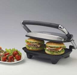 شواية كهربائية 1000 واط Non-stick Electric Grill Slim Model 1911