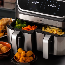 قلاية هوائية مزدوجة بسعة 9 لتر Dual Basket Air Fryer 9L