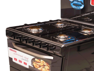 طباخ فريش فاير فورنو 55 × 55 - 4 مشاعل ستيل Fresh Fire Forno 55 x 55 Cooker - 4 Burners Stainless Steel