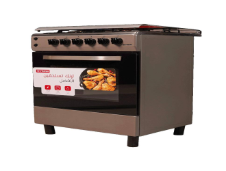 طباخ فريش فاير فورنو 55 × 55 - 4 مشاعل ستيل Fresh Fire Forno 55 x 55 Cooker - 4 Burners Stainless Steel