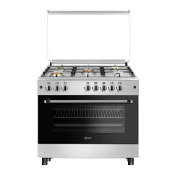 طباخ  انسايد 5 مشاعل نظام بوري - ستيل Inside Gas Cooker - 5 Burners - Steel