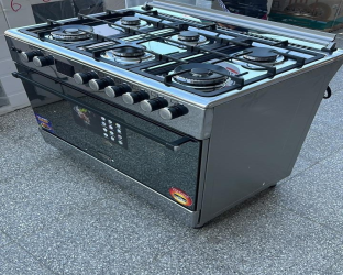 طباخ انسايد - 6 مشاعل -سيفتي Inside Gas Cooker - 6 Burners - Steel - Safety