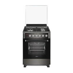 طباخ انسايد 4 مشاعل سيفتي - مميز لون دخاني Inside Gas Cooker - 4 Burners - Smokeless
