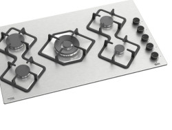 طباخ بلت ان غازي انسايد - ستيل  - 5 مشاعل Indoor Gas Cooker - Steel - 5 Burners