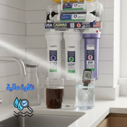 فلتر أمريكي بنظام 8 مراحل تصفية المياه بجودة عالية جدا American filter Casmas