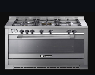 طباخ تكنوكاز الإيطالي الفاخر – 5 شعلات Luxury Italian Tecnogas cooker – five stainless steel burners