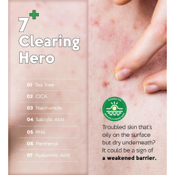 لوشن مرطب ومنقي للجسم بخلاصة شجرة الشاي Clear 7+ Tea Tree Terpineol Pure Moisture Body Lotion
