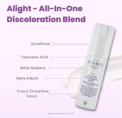 كوزمد كربم لتفتيح البشرة - 30 مل Cosmed All IN ONE Discoloration Blend Brightening Cream - 30ml |