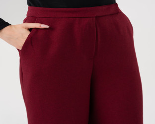 بنطلون واسع نسائي High-Waist Wide-Leg Culottes Trousers