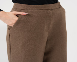 بنطلون هاي ويست High-Waist Wide-Leg Culottes Trousers