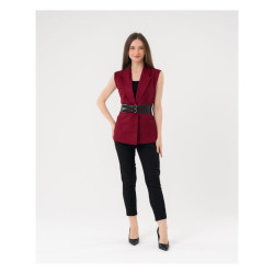 سترة بليزر (فيست) نسائية بدون أكمام Women's Sleeveless Blazer Vest