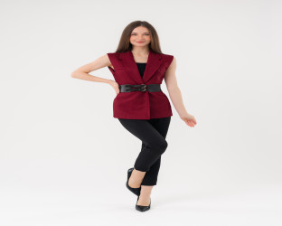 سترة بليزر (فيست) نسائية بدون أكمام Women's Sleeveless Blazer Vest
