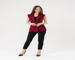 سترة بليزر (فيست) نسائية بدون أكمام Women's Sleeveless Blazer Vest