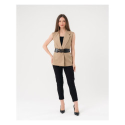 سترة بليزر (فيست) نسائية بدون أكمام Women's Sleeveless Blazer Vest