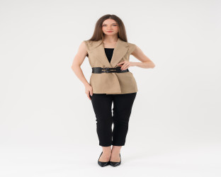 سترة بليزر (فيست) نسائية بدون أكمام Women's Sleeveless Blazer Vest