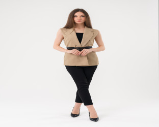 سترة بليزر (فيست) نسائية بدون أكمام Women's Sleeveless Blazer Vest