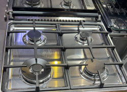 طباخ انسايد 4 مشاعل سيفتي - مميز لون دخاني Inside Gas Cooker - 4 Burners - Smokeless