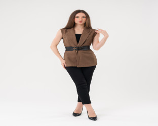 سترة بليزر (فيست) نسائية بدون أكمام Women's Sleeveless Blazer Vest