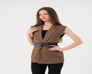 سترة بليزر (فيست) نسائية بدون أكمام Women's Sleeveless Blazer Vest