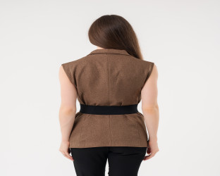 سترة بليزر (فيست) نسائية بدون أكمام Women's Sleeveless Blazer Vest