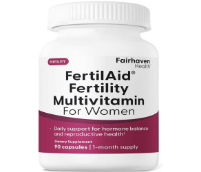 فيرتلتي ايد للنساء لتعزيز فرص الحمل والانجاب من أشهر الشركات الامريكية في هذا المجال Fairhaven Health FertilAid for Women | Prenatal Vitamin Fertility Supplements for Women - 90 Caps