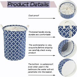 سلة غسيل كتان قابلة للطي مقاومة للماء Waterproof foldable linen laundry basket
