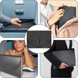 مجلد  A4 قابل للتوسيع مع 13 جيب لتنظيم المستندات للمنزل والمكتب A4 Expandable Folder with 13 Pockets for Organizing Documents at Home and Office